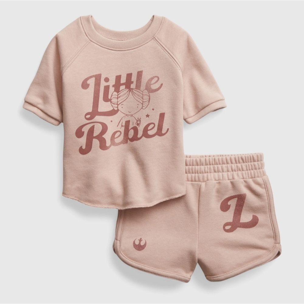 New‎ With Tags Baby Gap & Star Wars Size 0-3 Months Sweat Short Two Piece Set
